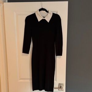 Trina Turk Black and White Long Sleeve Dress